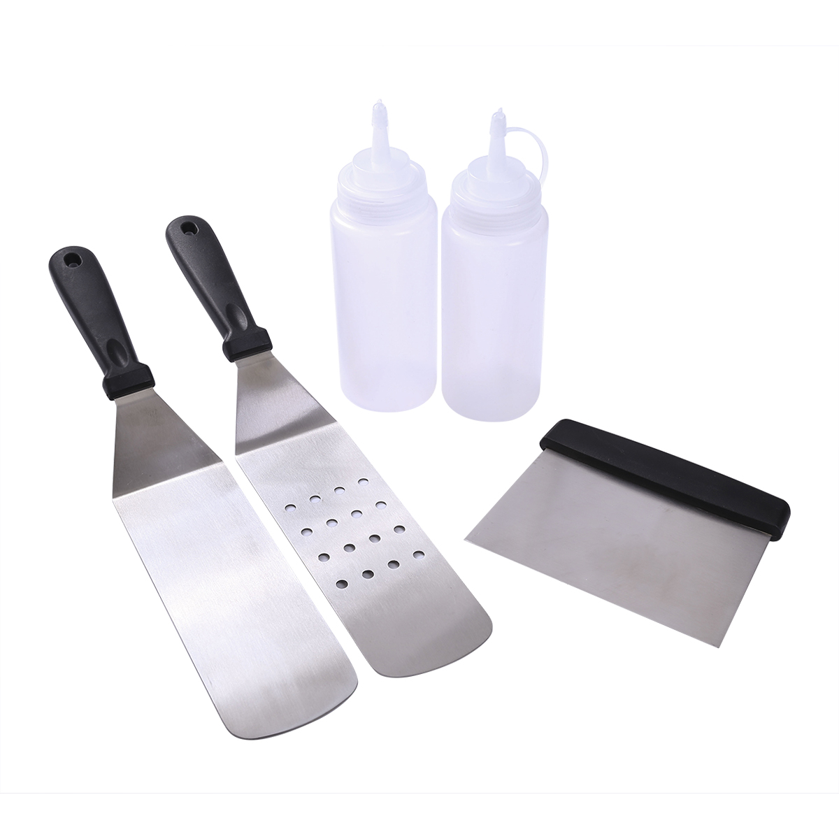 5 Piece Set Set Cooking Tools Kitchen Tool Outdoor BBQ Tool Accessories Set Teppanyaki Shovel Flour Shovel Oil Pot