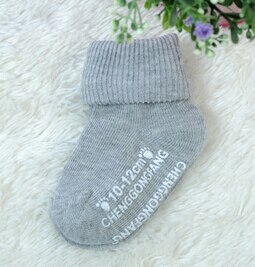 1 Paar Pack Baby Sokken Lente Herfst Boog Meisjes Sok Boog Katoen Kids 0-1 Jaar Jongens sokken Voor Kinderen Sokken: without bow grey