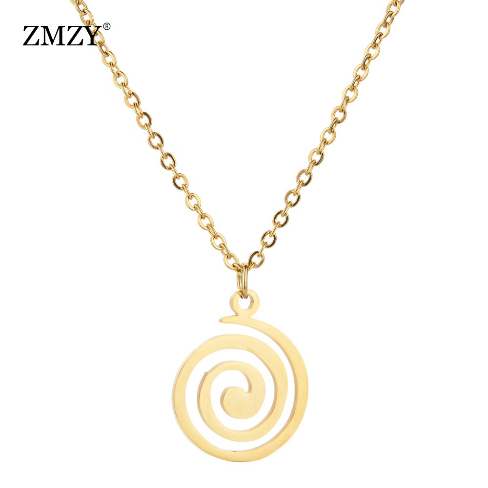 ZMZY złoto srebro kolor 316L ze stali nierdzewnej stalowy wisiorek naszyjnik kobiety biżuteria Boho łańcuch Colar Choker naszyjniki moda artystyczna: KD052