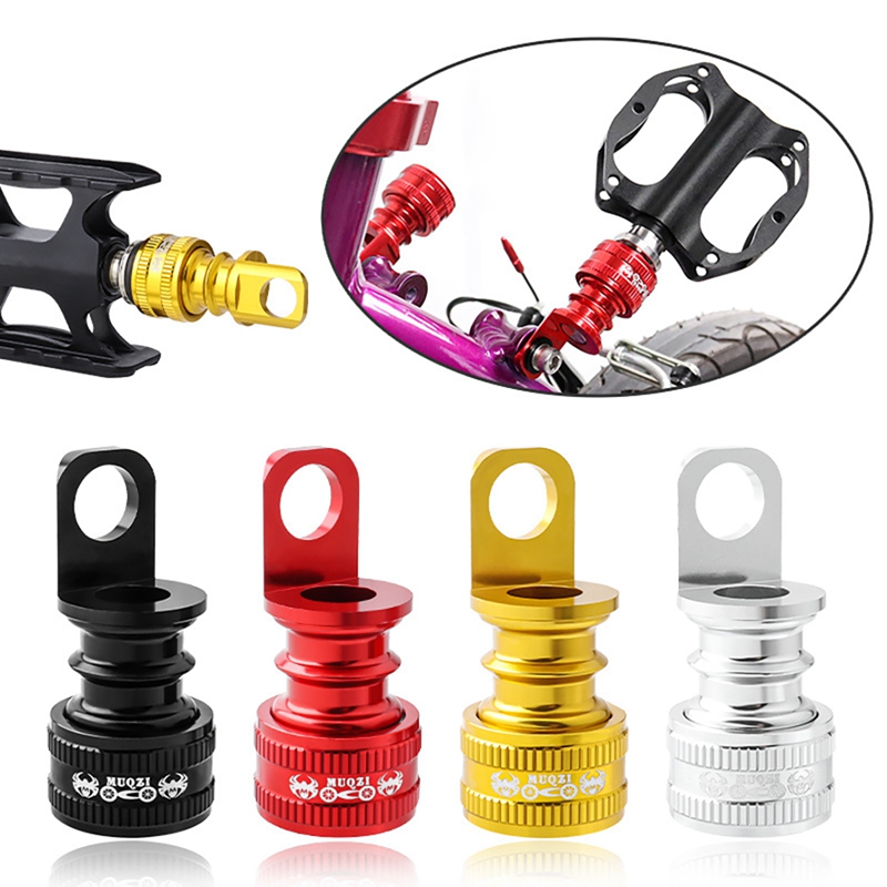 MUQZI Folding Bike Pedal Quick Release Buckle Bicycle Quick Release Pedal Holder Head Mounting Seat Modification