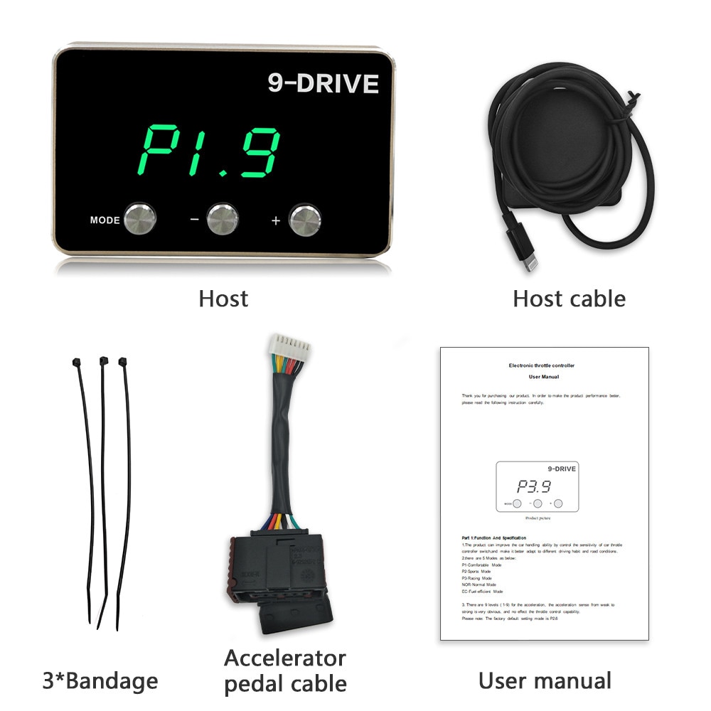 Original Car Electronic Throttle Controller 9 Modes Auto Speed UP Swift Sport Gas Pedal Commander Accelerator Turbo