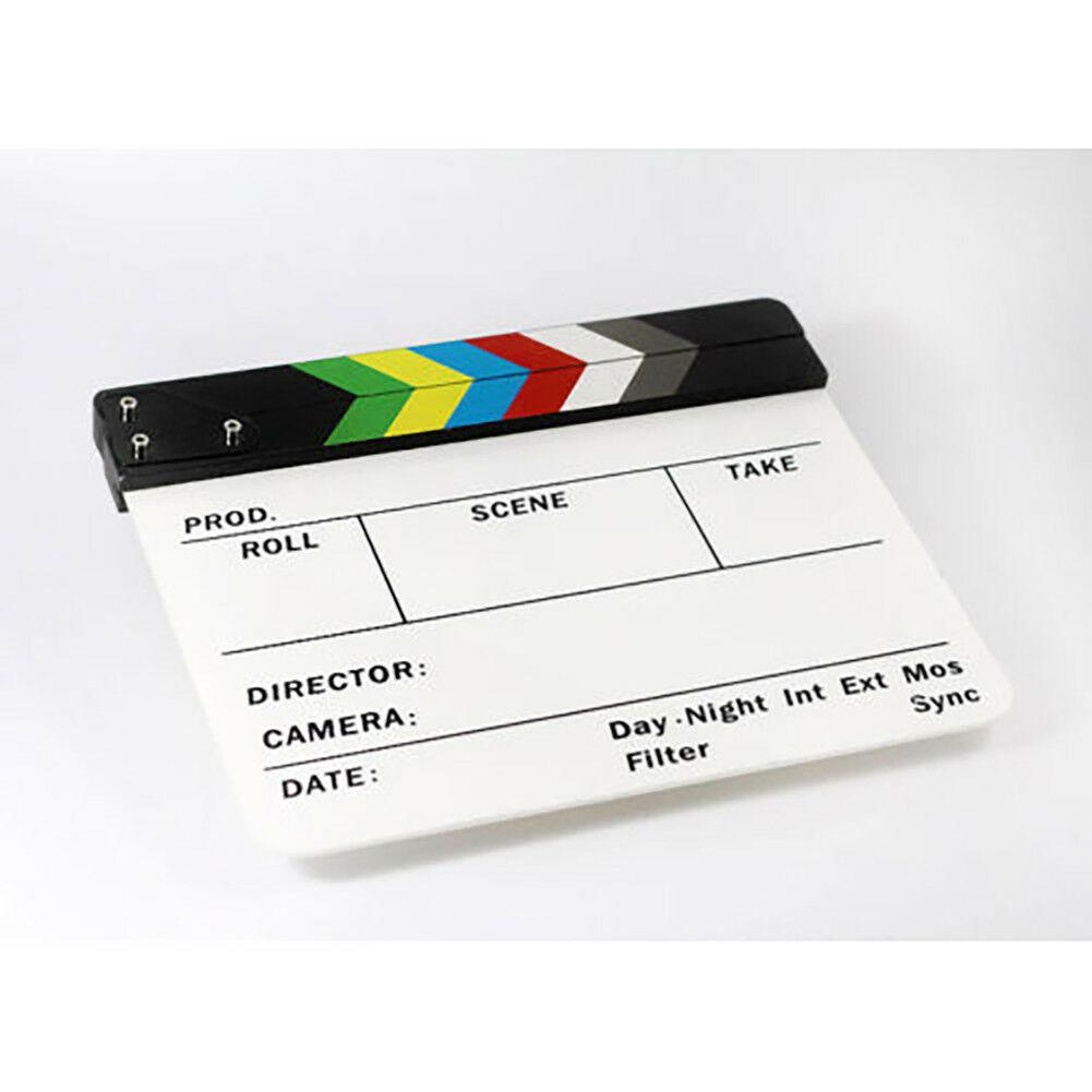Movie TV Slate Cut Action Scene Clapper Board Film Clapboard Photography Props Action Scene Clapper Board R30