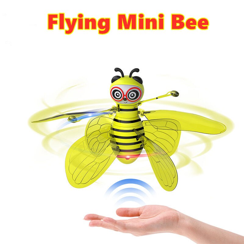 USB RC Flying Mini Bee Remote Control Toys Electronic Infrared Induction Gesture Sensing Flying Ball Bee Aircraft Toys