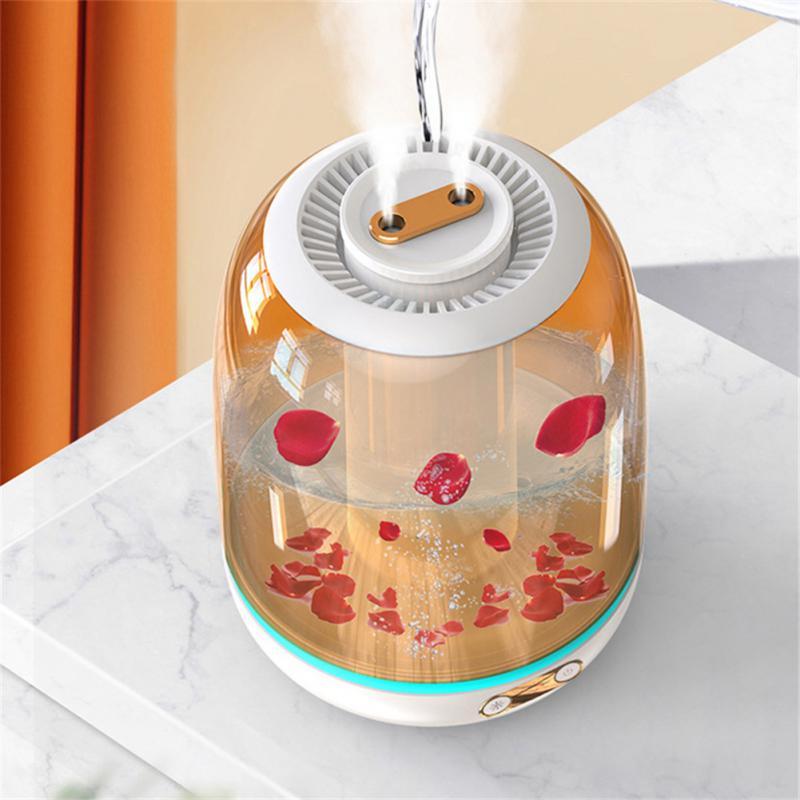 3L Air Humidifier Antibacterial Aromatherapy Diffuser Double Spray Luminous With LED Light Purifier Large Capacity Diffuser Tool