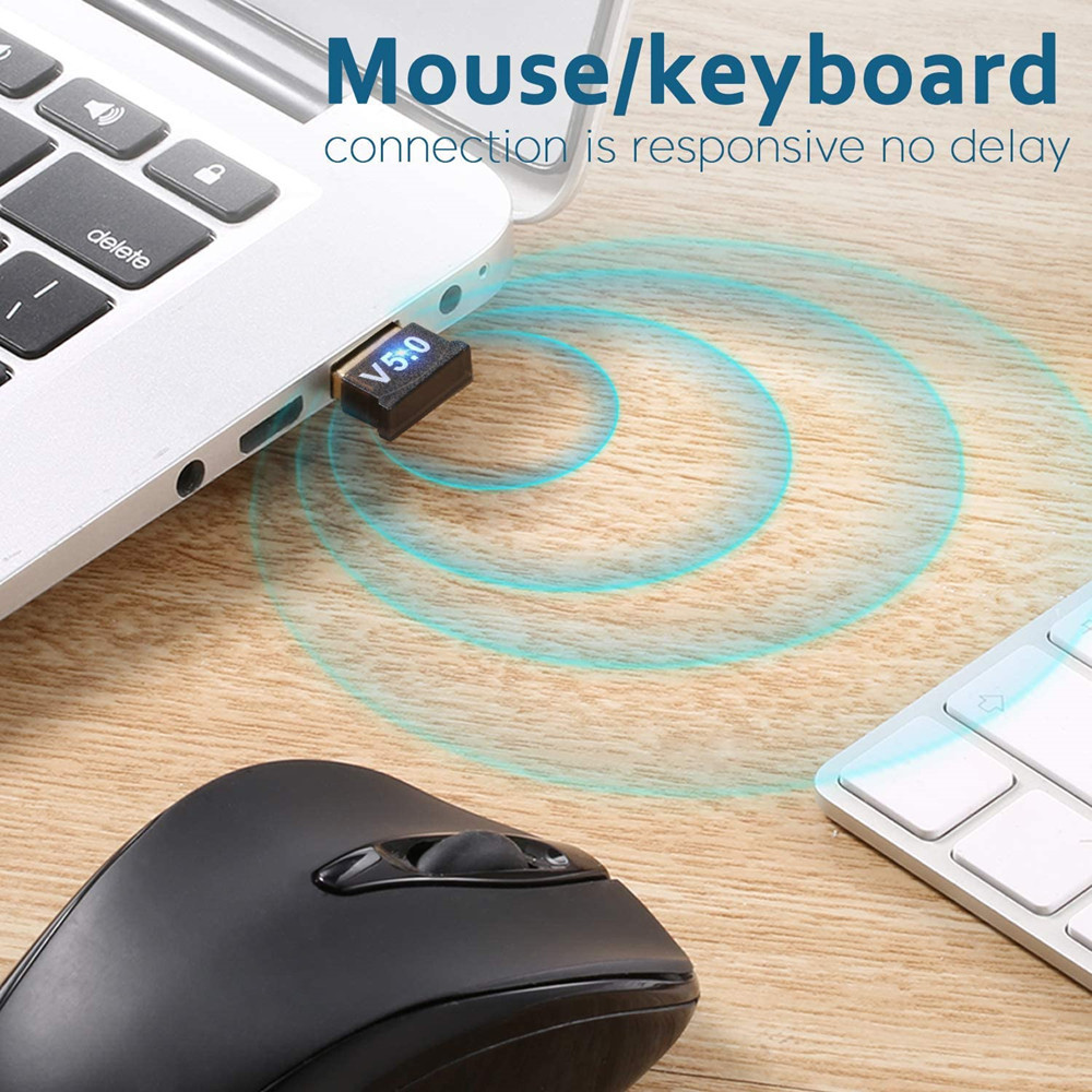 Usb bluetooth 5.0 adapter sender bluetooth modtager lyd bluetooth dongle trådløs usb adapter til computer pc bærbar computer