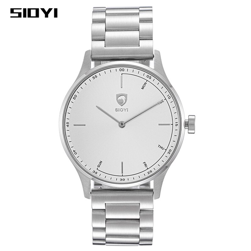 Sioyi Mannen Horloge Waterdicht Ultra Dunne Leisure Quartz Horloge Sport Horloge Hybrid Smart Watch Beweging Slaap Tracking