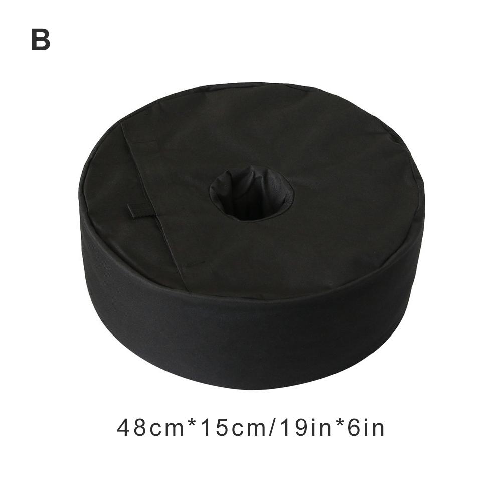 Bolsa de peso redonda para sombrilla de Patio, peso pesado para ARENA, soporte para cualquier paraguas de Patio para exteriores: B