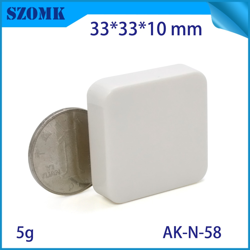 4pcs 33*33*10 white abs plastic bluetooth base station housing linn junction enclosure ultrasonic welding device