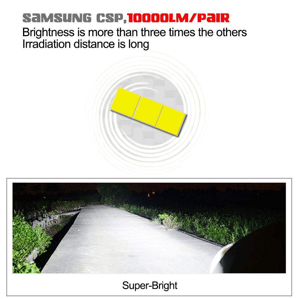 2 stks LED H4 HS1 Motor Koplamp Lamp 6500 k 10000Lm Super Heldere CSP Chip LED Phare Moto Licht Voor scooter Motorfiets