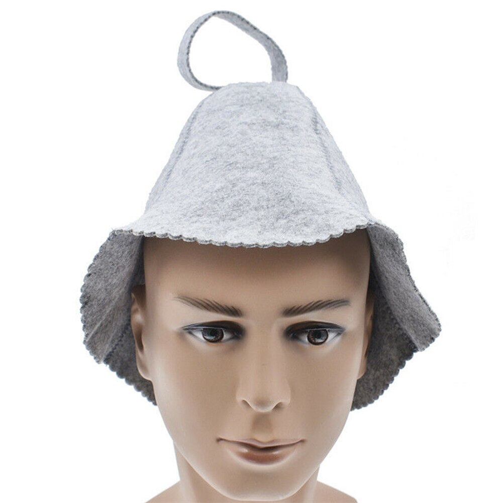 Gorro de baño para adulto, de talla libre, con absorción de agua, para Sauna, sombrero de Hotel, accesorios para casa de baño, de protección para la cabeza, de fieltro