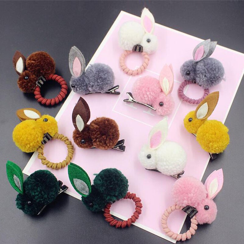 Cute Rabbit Hairpin Hair Ring