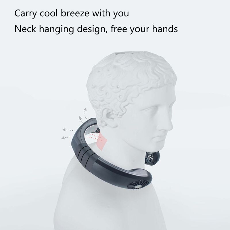 Usb Micro Draagbare 2 In 1 Luchtkoeler Mini Elektrische Airconditioner Draagbare Opknoping Hals Fan