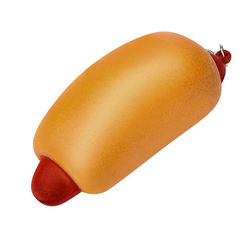 Venda quente squash anti-stress brinquedo 8cm gostoso cachorro quente squishy lento crescente creme scented charme alívio de estresse brinquedo squishy ijsje t