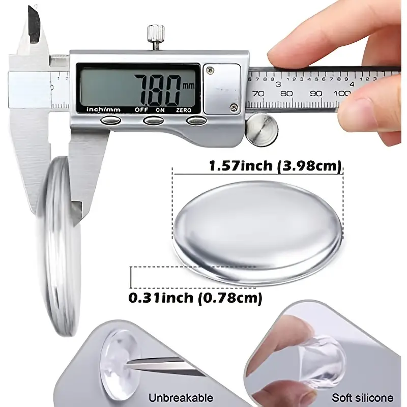 Türknauf, Wandschutz, transparenter Türstopper aus weichem Gummi, Türgriff, Stoßstange, Stummschaltung, Aufkleber, Wandschutz, Schalldämpfer-Pad, Schutzstecker