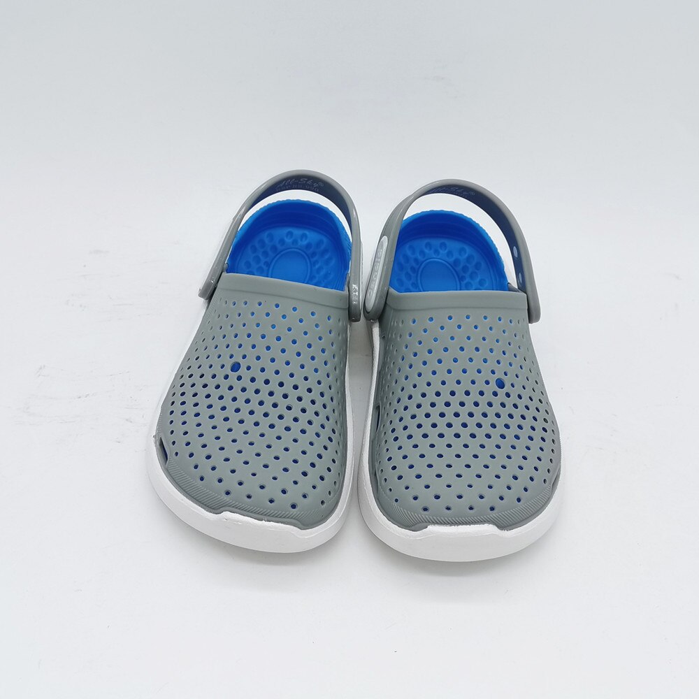 Goede Zomer Kids Jongens Croc Slippers Strand Schoenen Voor Jongen Mannelijke Kinderen Maat Eu 30-35 Ons 11-3: BLUE GRAY / 33