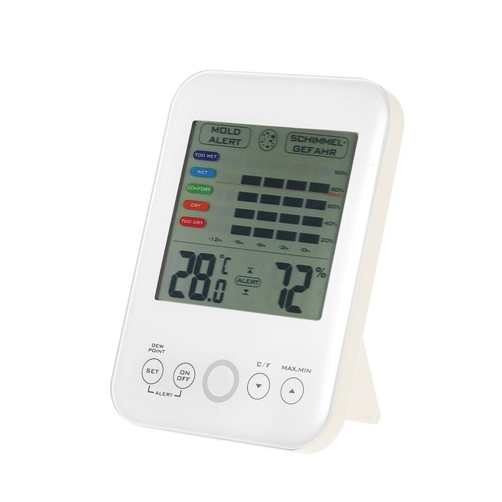 High Accuracy Digital Indoor Electronic Temperature Humidity Hygrometer Weather Station thermometer with mold alarm LCD display