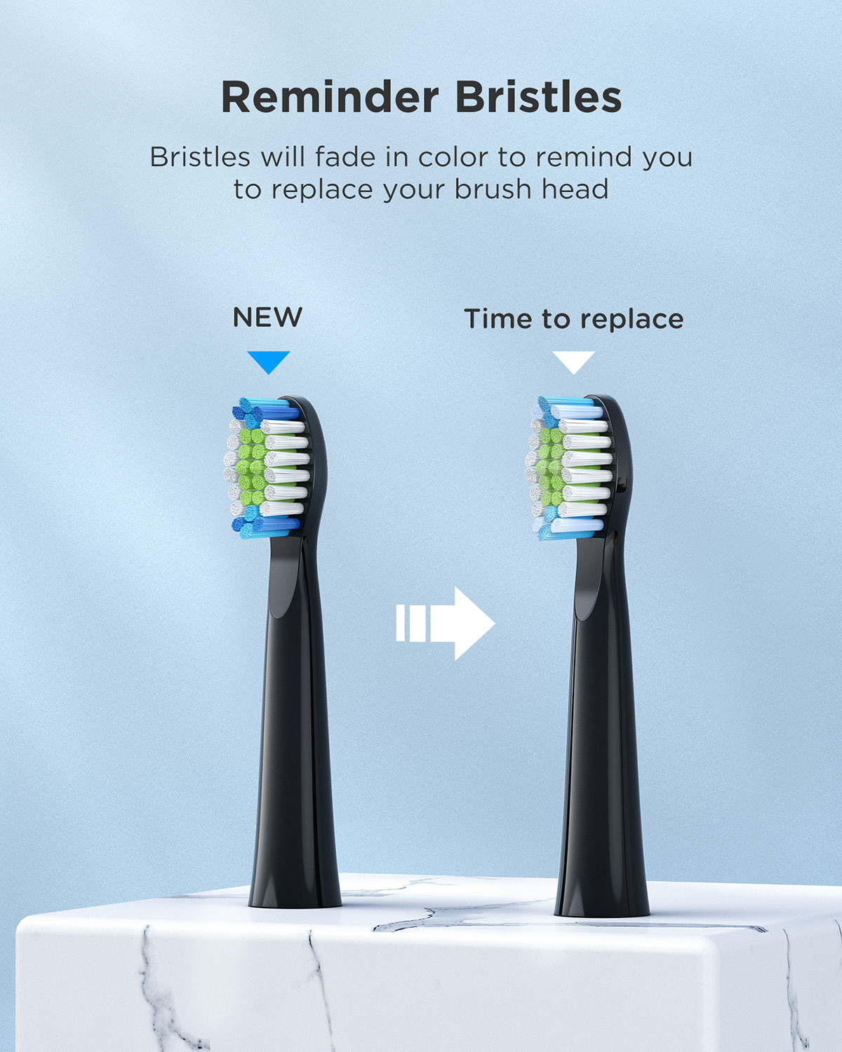 Fairywill-cepillo de dientes eléctrico sónico E11, resistente al agua, carga USB, recargable, 8 cabezales de repuesto para adultos