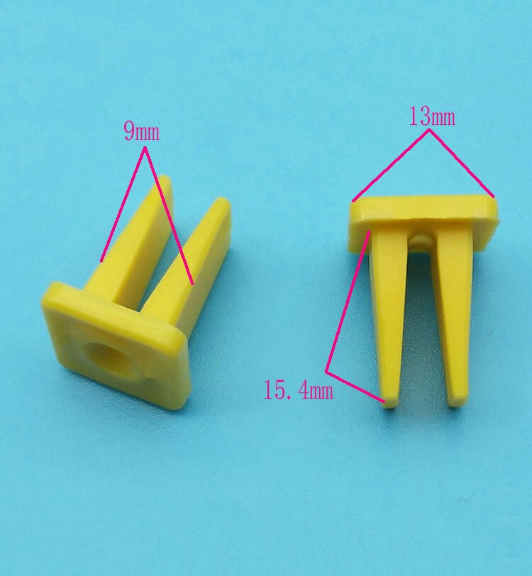 Clips de retenue en plastique 50 pièces, fixation de phare de voiture, feu arrière, lampe de direction, tête carrée, vis d&#39;écrou de fixation