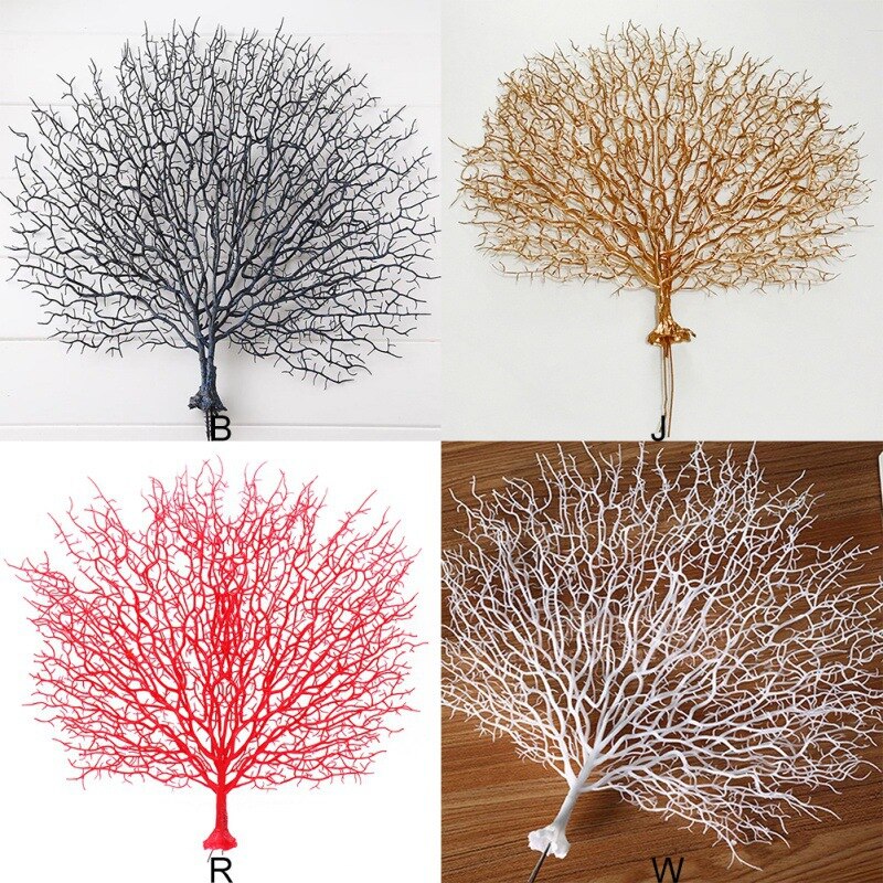 Boom Vorm Hars Koraal Aquarium Decoratie Vissen Aquarium Landschapsarchitectuur Decor Zee Boom Plastic Coral Decor Planten