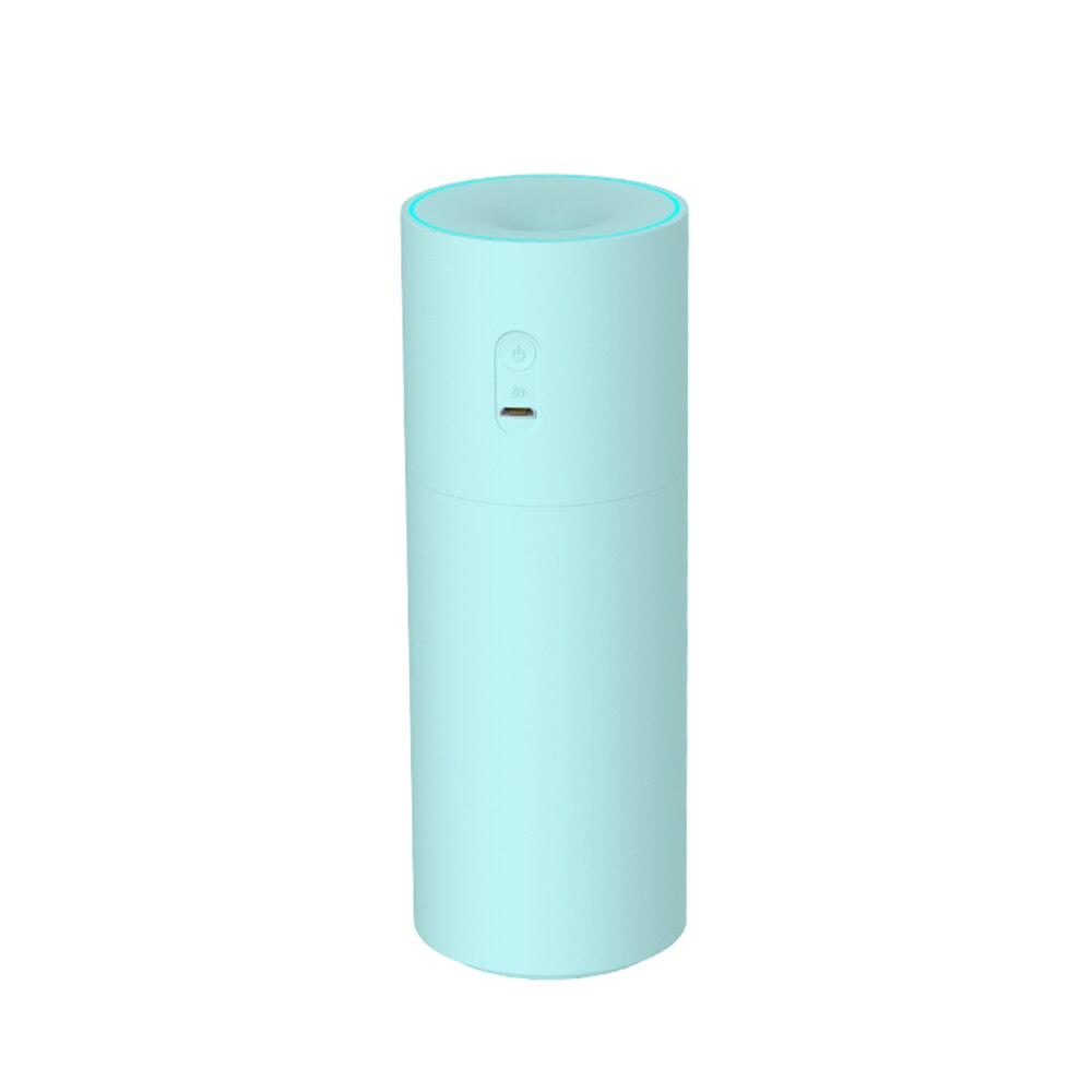 250ml USB Car Ultrasonic Humidifier/ Battery Portable Diffuser Silent Cool Mist Maker For Summer 4-8 Hours Work Desk Humidifier: USB Green