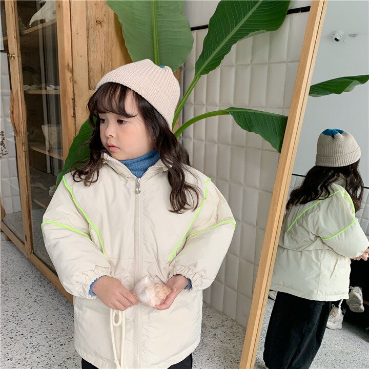 Vinter koreansk børne bomuld overfrakke jakke bomuld frakke drenge vinterfrakke: 18m