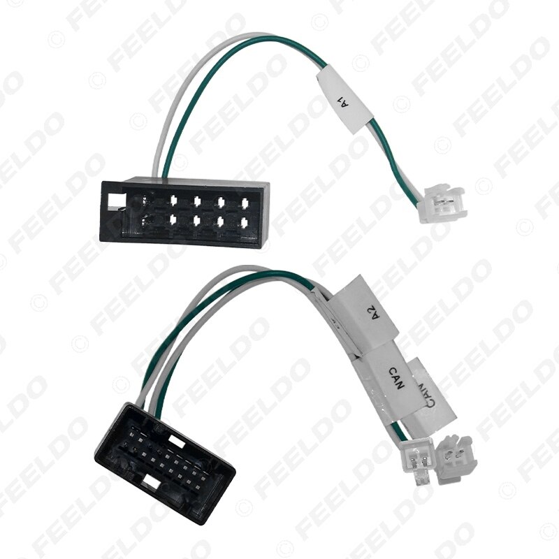 FEELDO Car 16pin Audio Wiring Harness Adapter With Canbus Box For Mercedes-Benz W209(02-06)/W203(01-04) Stereo Installation