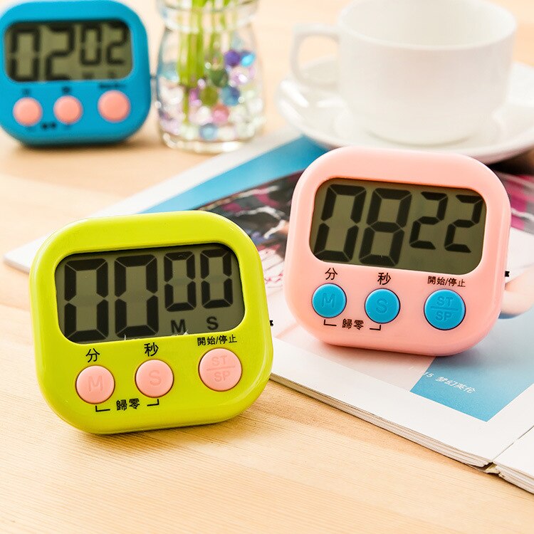 Timer Multi-function Countdown Electronic Egg Timer Kitchen Baking Time Reminder In English