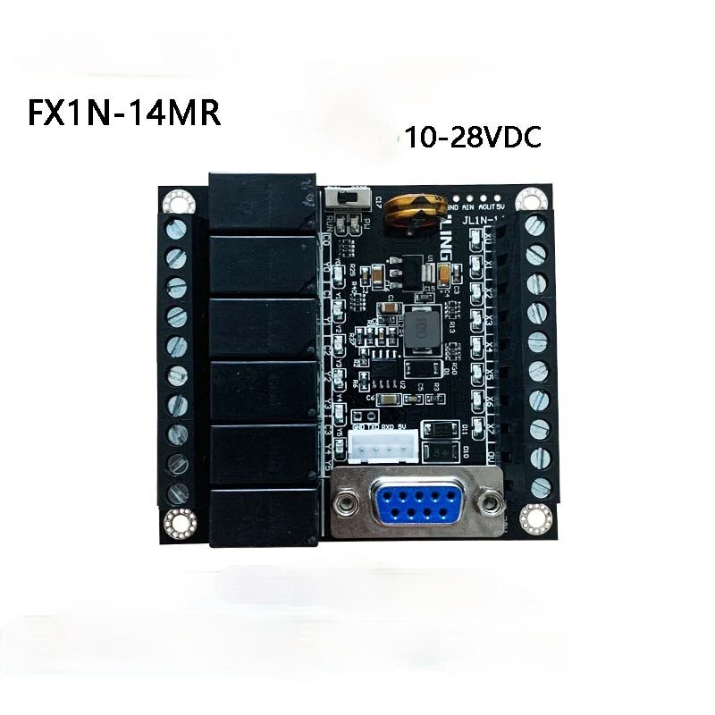 JLing-controlador programable plc FX1N-14MR, módulo de retardo de relé