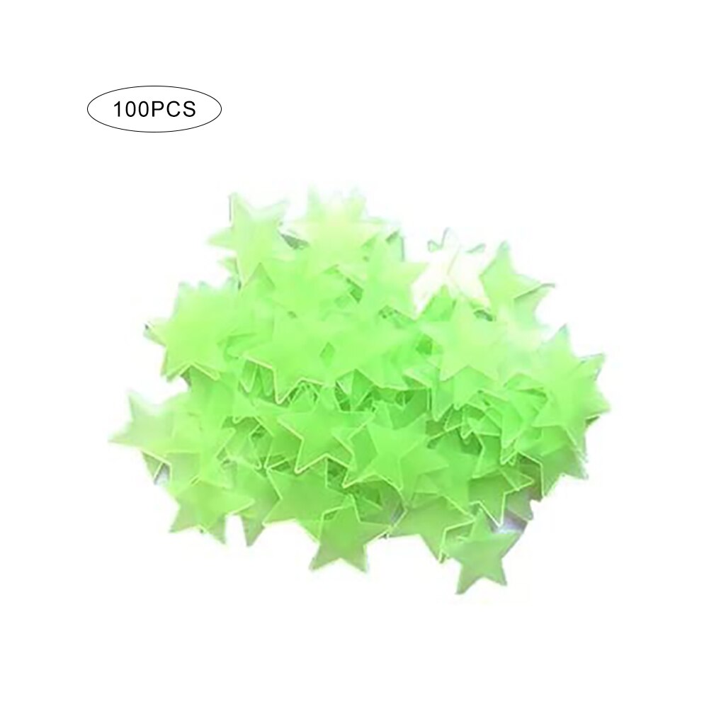 100Pcs 3Cm Lichtgevende Sticker Lichtgevende Ster Sticker Staande Lichtgevende Muursticker Lichtgevende Ster Sticker Tl Sticker: Default Title