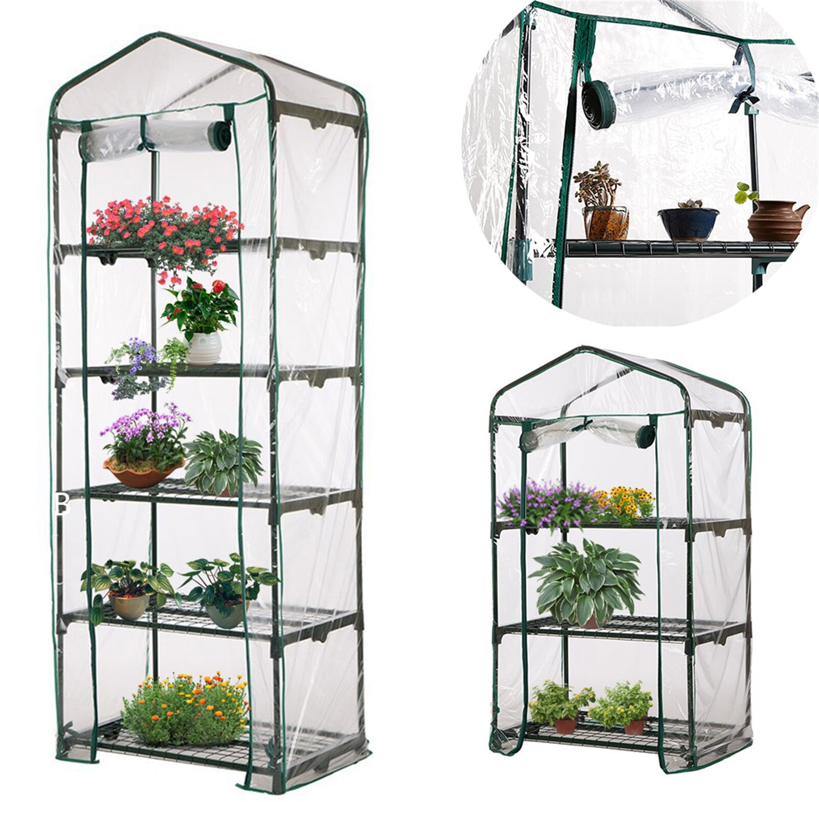 Pvc Tuin Kas Huishoudelijke Plant Kas Schuur Mini Tuin Kas Cover Zonder Ijzer Stand