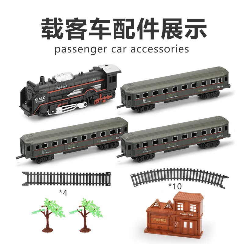 Classic Treni Elettrici Ferroviario Re Ferroviario Motorizzato Trian Modello Set Pista Giocattolo Per Bambini Giocattoli per Bambini FAI DA TE Giocattolo dell'automobile di Trasporto shopping: 19033-3