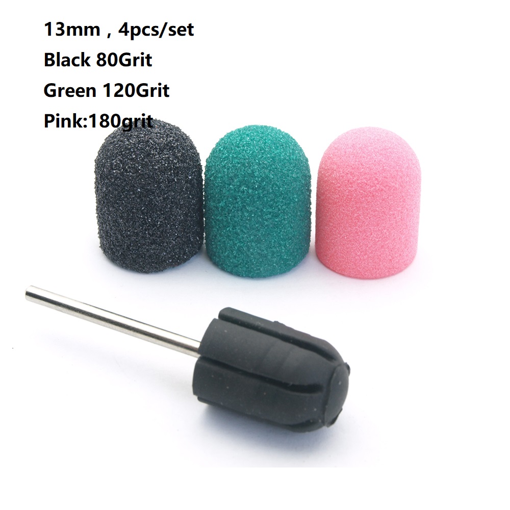 Diamond Nail Drill Bit Sanding Band Paper Rotary Burr Foot Rasp Cuticle Cutter Pedicure Tool Accessories Mill Manicure feet File: Brown