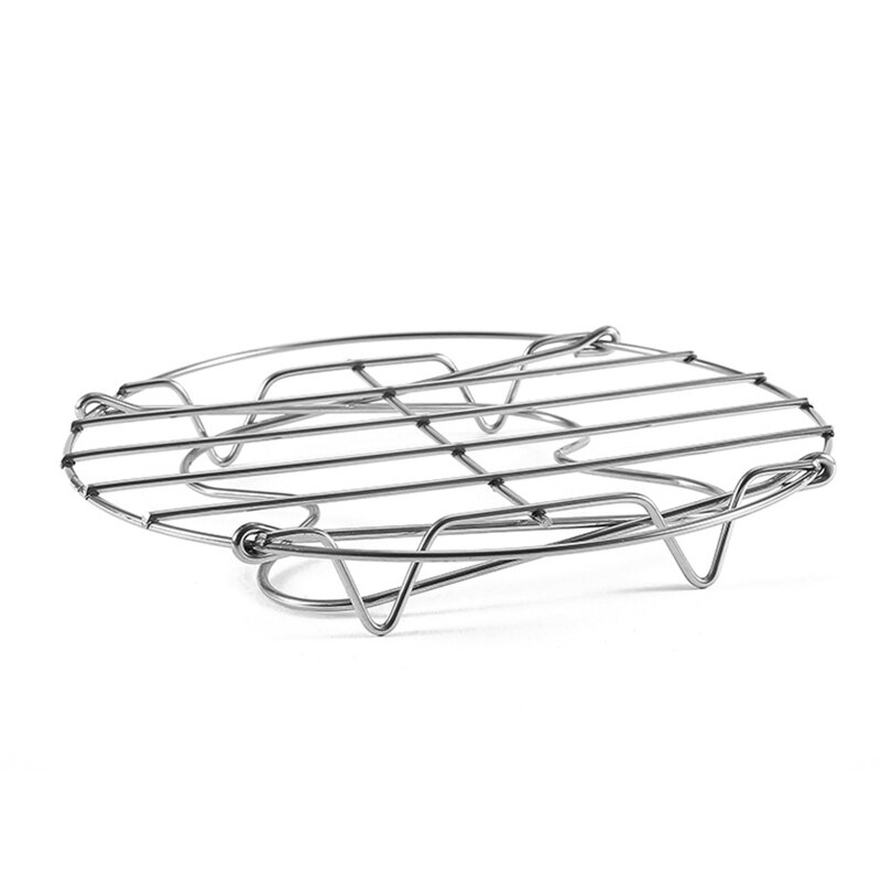 Vaporera de acero inoxidable con asas, rejilla para cocinar al vapor, U90A