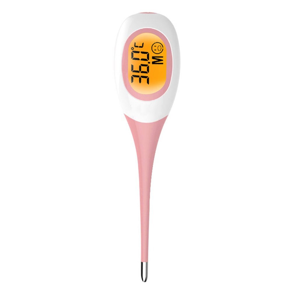 Termômetro eletrônico 8 segundos de medição rápida para adultos crianças cabeça macia cavidade oral axila thermometer/thermometer termômetro: Rosa
