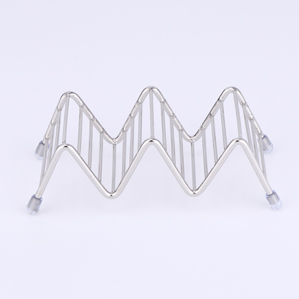 Estante de acero inoxidable para tortillas, estante para tacos, bandeja mexicana para tortitas, soporte de Taco para hogar, restaurante, suministros de repostería para Cocina