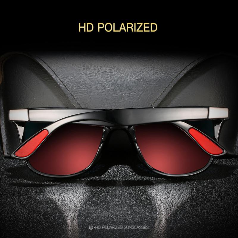 Uv400 glas polariserede optiske magnetiske solbriller drivende firkantet stel solbriller mandlige brille