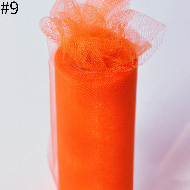 Table Skirt Simple Table Skirt for Wedding Birthday Home Decoration Tulle Table Skirt for Christmas Party Table Cloth: Orange