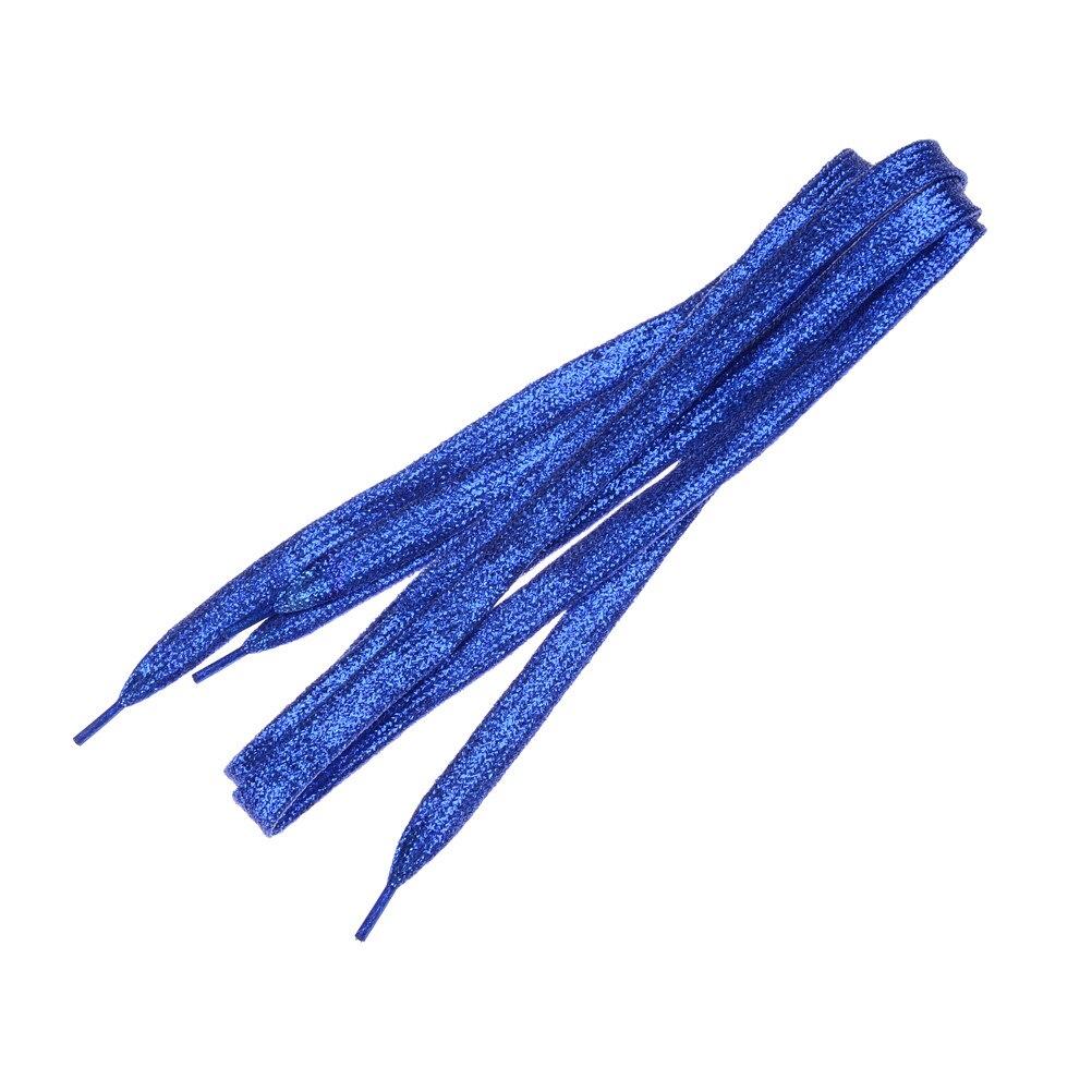 1 pcs Flat Shoelaces Bootlaces Shoe Laces Strings Shiny Gold And Silver Thread Shoelace