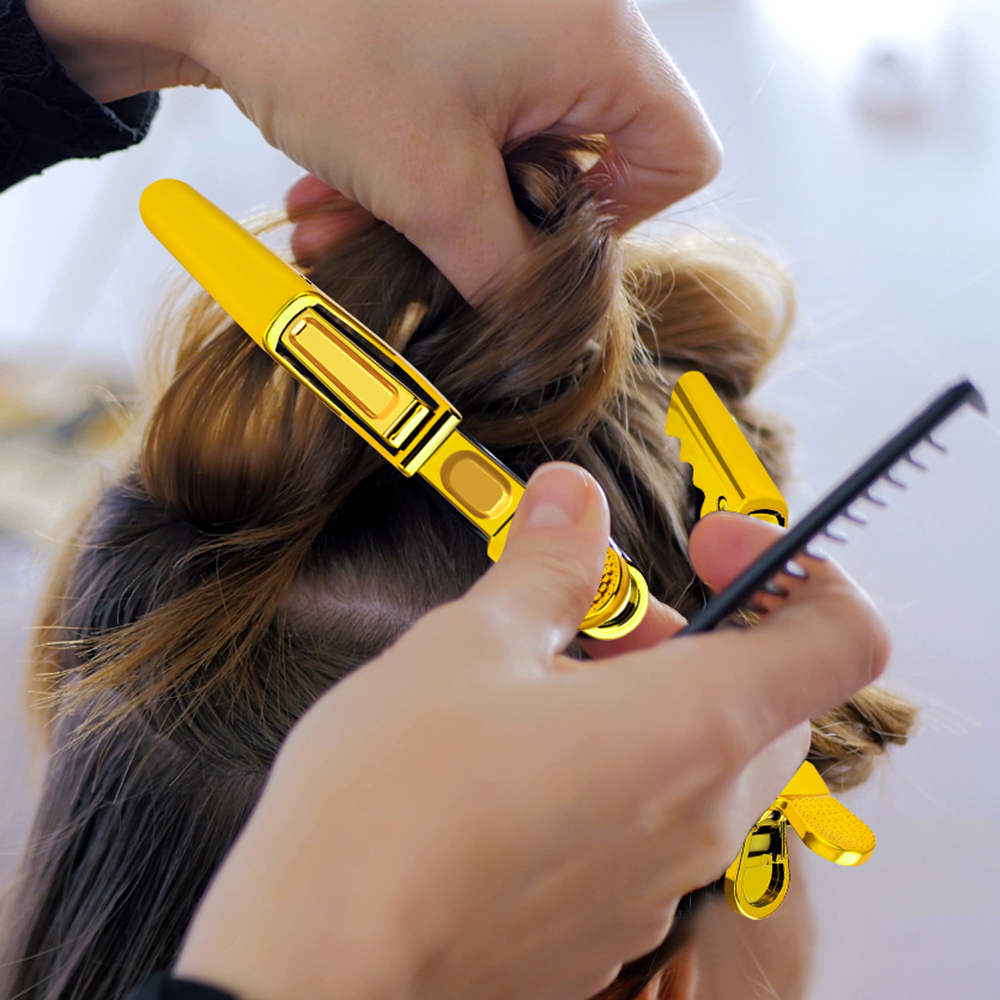 6 stks/partij Plastic Alligator Haar Clips Kappers Klemmen Klauw Sectie Kapper Styling Tools voor Salon Haarspeld Accessoires
