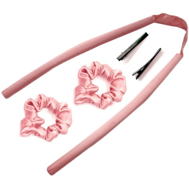 Velvet rubber wand without heat curling wand magic hair curlers salon accessories heatless curls bendy products spiral tools