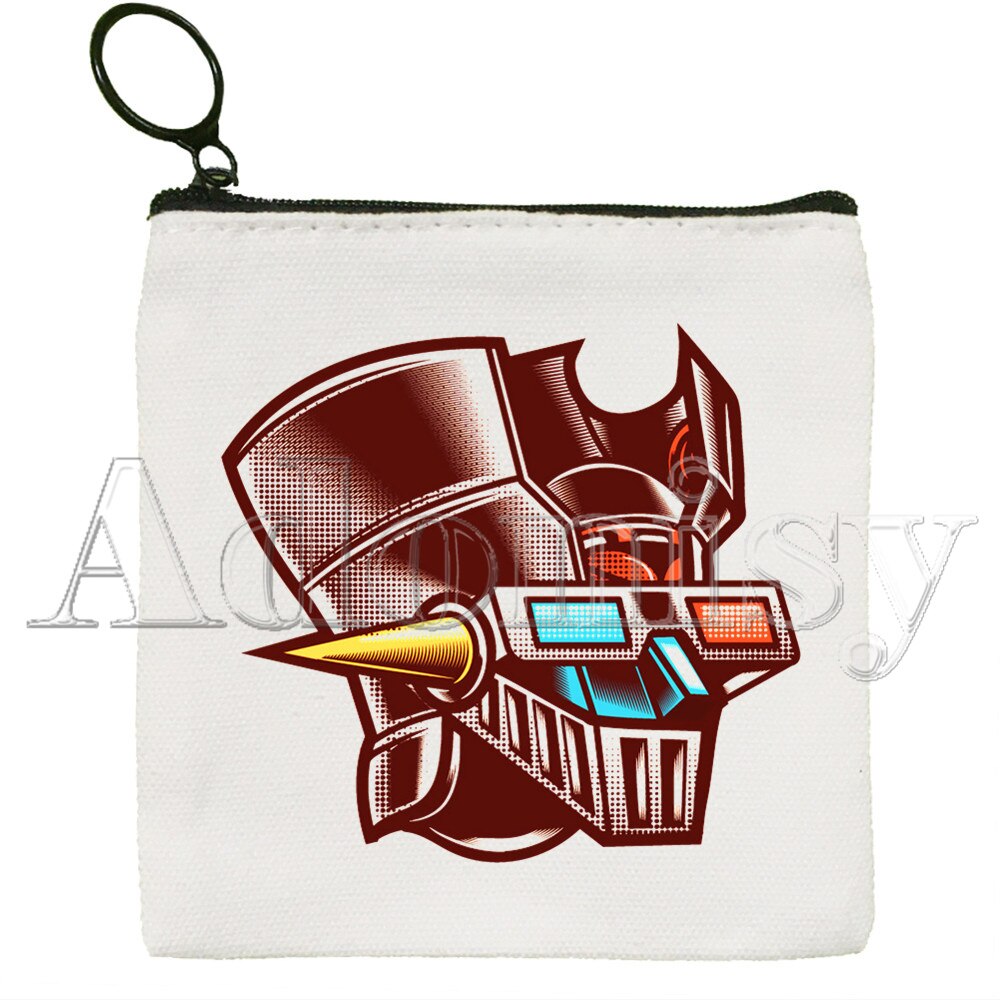 Mazinger Z Canvas Coin Purse Coin Purse Collection Canvas Bag Small Wallet Zipper Key Bag Hand: K