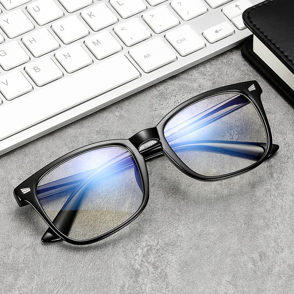 Women Men Transparent Computer Glasses Spectacle Frame Anti Blue Ray Clear Lens Eyeglasses Portable Vision Care Optical Glasses