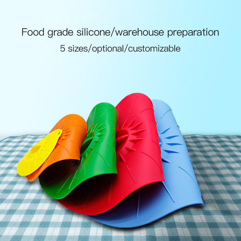 5 Pcs one Set silicone microwave bowl lids food lids pot lids pan lid bowl lid cookware kitchen accessories