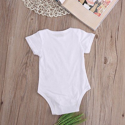 Summer Bodysuits Baby Boy Girl I Hooked Daddy's Heart Babygrow Jumpsuit Playsuit cotton Bodysuits