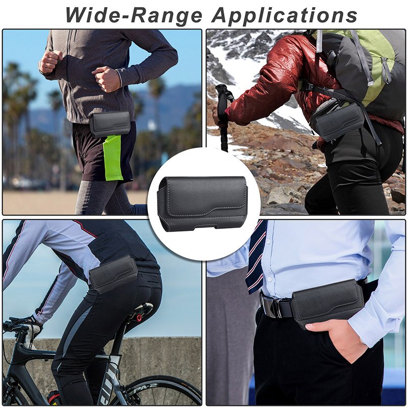 Universele Telefoon Tas Taille Riem Clip Pouch Voor Apple Iphone 12 Pro Max Iphone 12 12 Pro 12 Mini Flip case Leather Cover