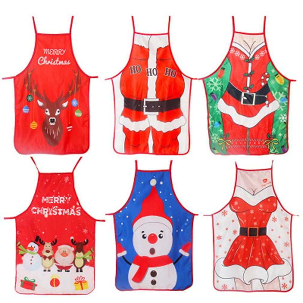 Individual Apron Decorative Props Christmas Party Cosplay Lovely Waistband Cartoon Christmas Uniform