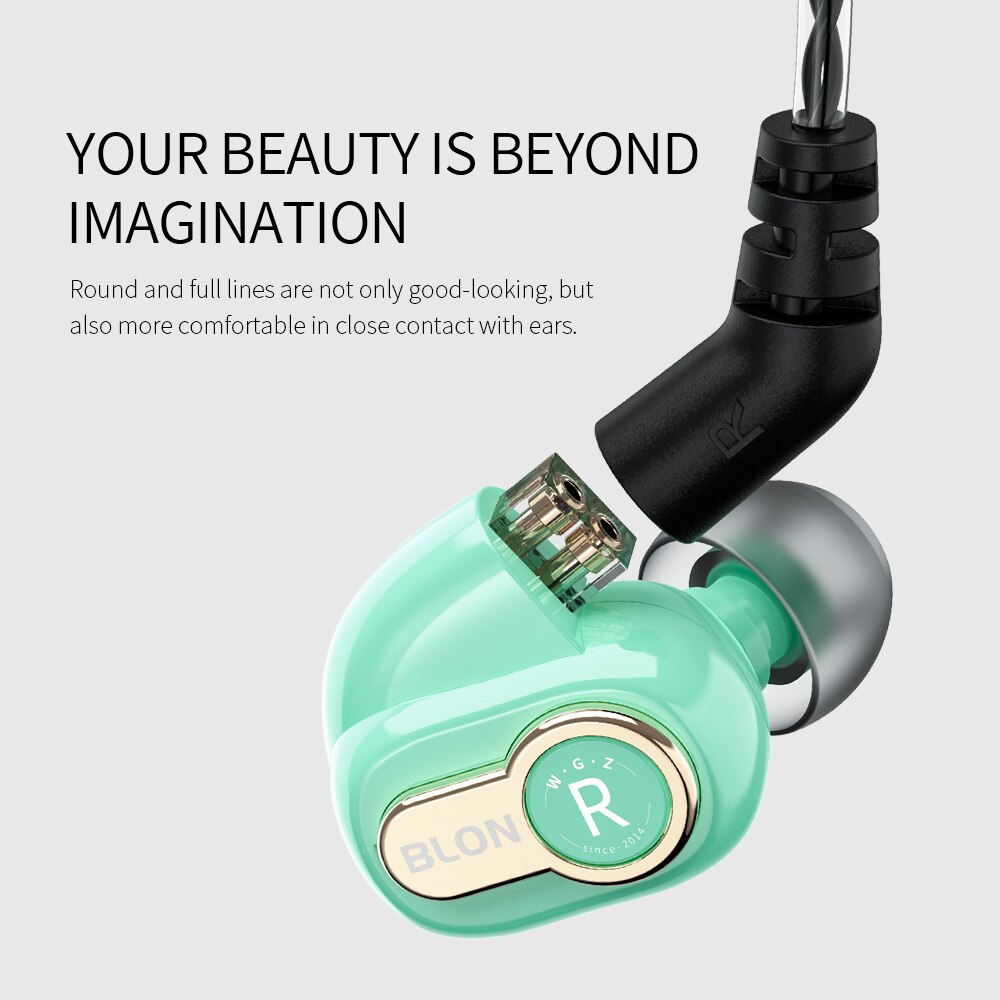 BLON BL-05s 3rd Generation 10mm Upgraded Carbon Diaphragm In Ear Earphone HIFI Sport Earphone Earbuds 2Pin 0.78 BLON BL-03 BL03