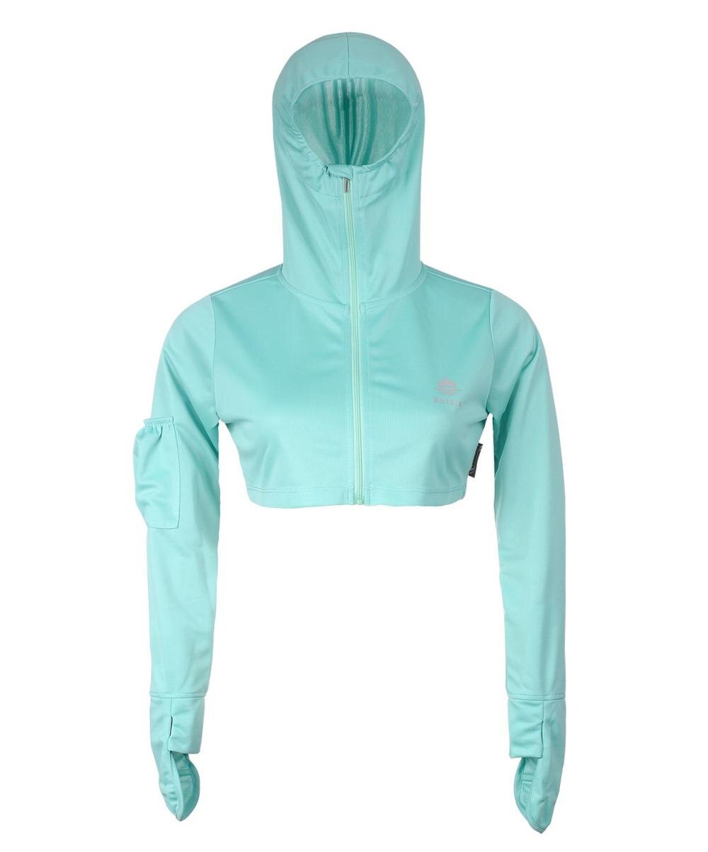 Protector solar de pesca para mujer, ropa UV ultrafina de secado rápido, transpirable, para acampar, escalada y senderismo: Verde / M