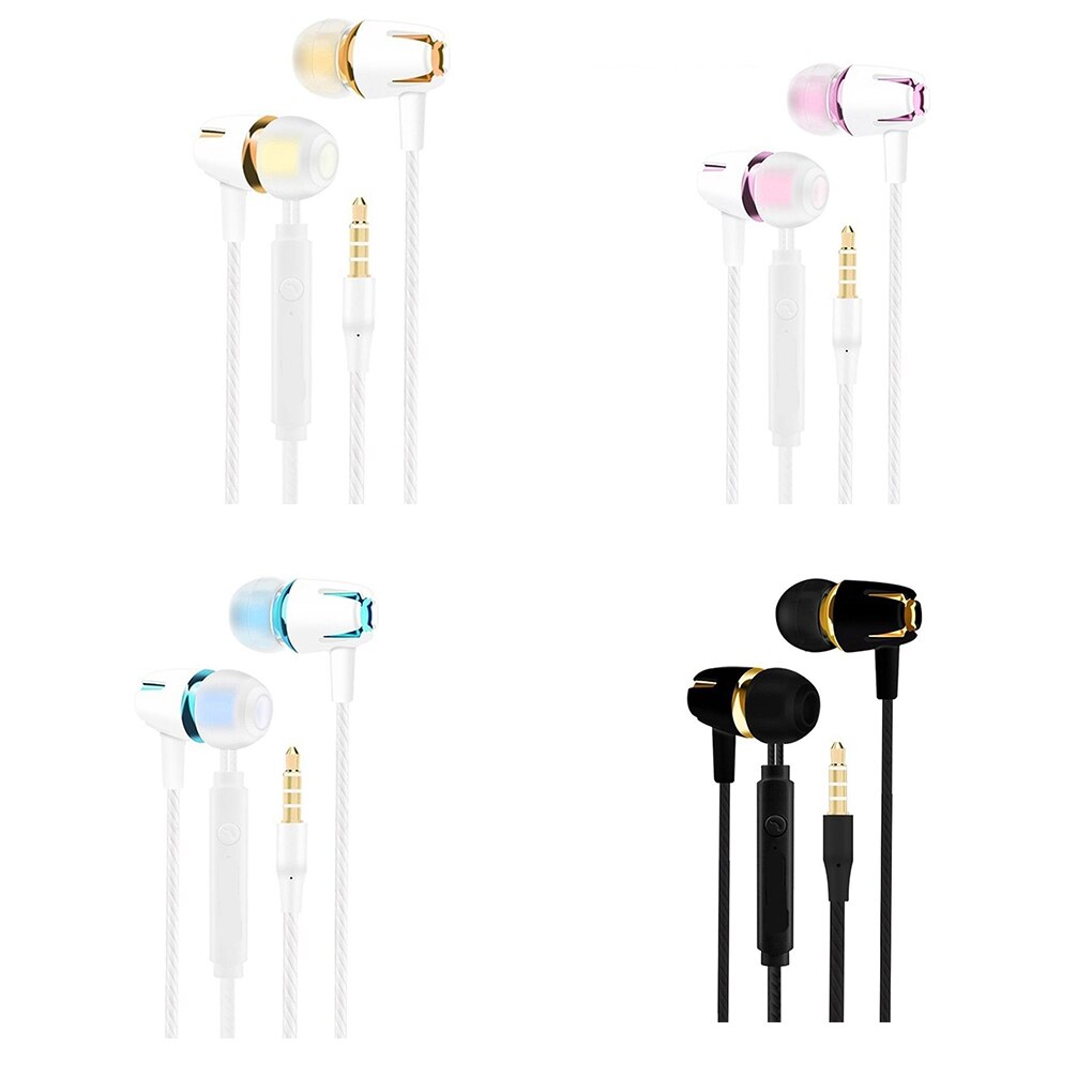 Auriculares estéreo deportivos para correr, auriculares InEar de 3,5mm para teléfono inteligente y Android