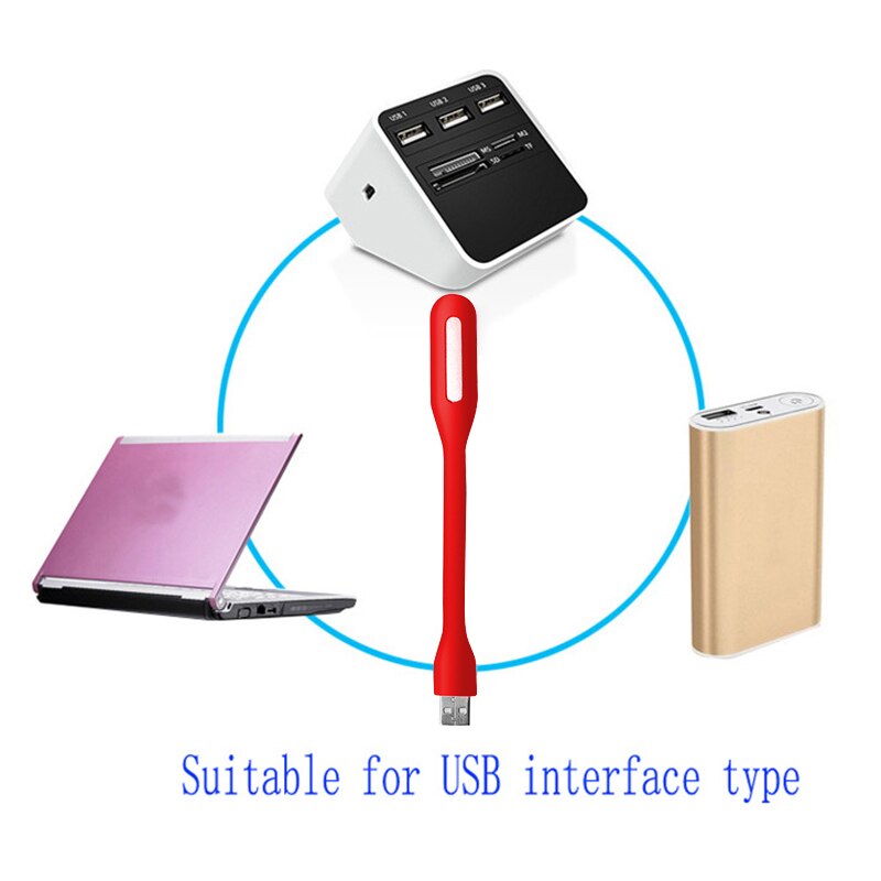 Mini USB LED Light Lamp For Reading Laptop Notebook USB Light Mini LED Lamp Bendable Portable For Laptop PC Computer TSLM1